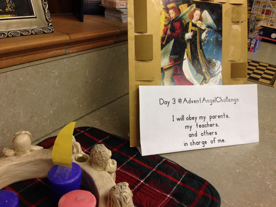 Advent wreath and challenge