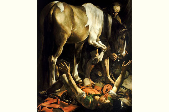 Caravaggio's "Conversion of Saint Paul on the Way to Damascus"