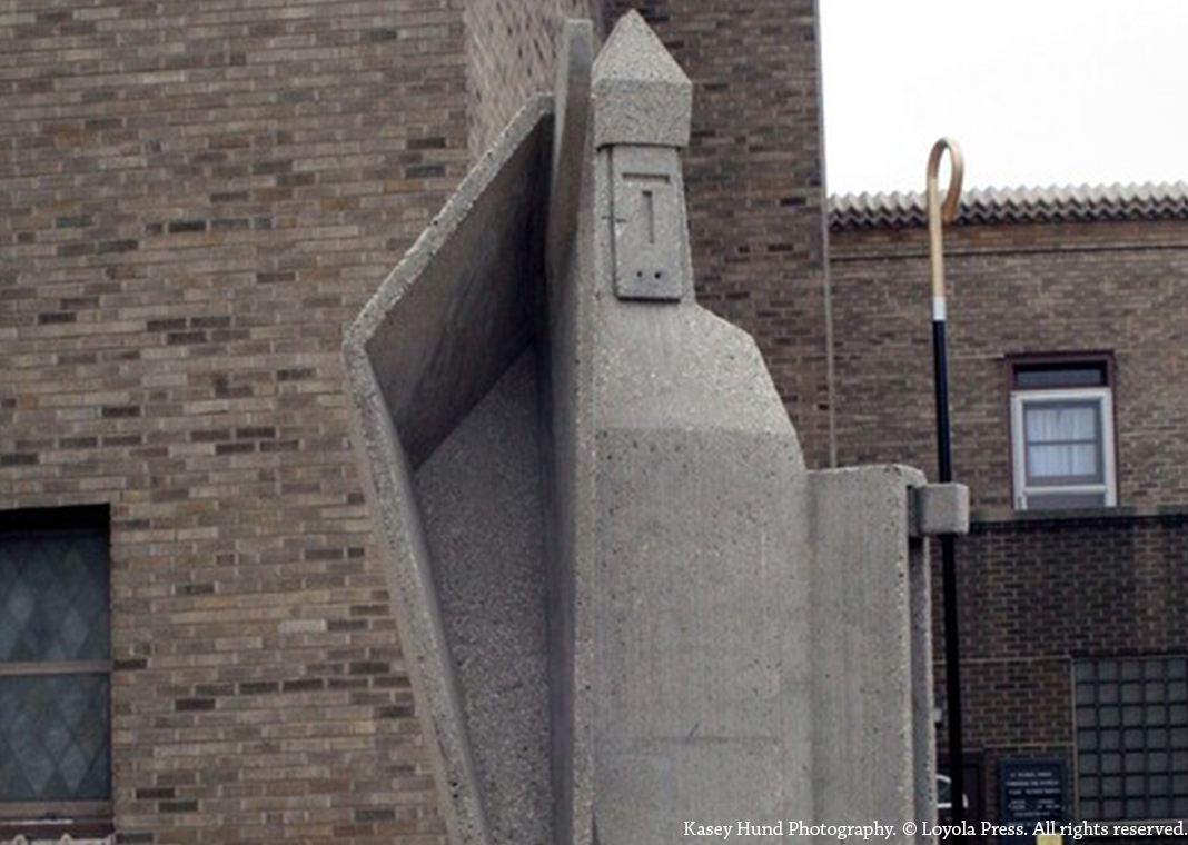 modern statue of Saint Patrick - Kasey Hund Photography. © Loyola Press. All rights reserved.