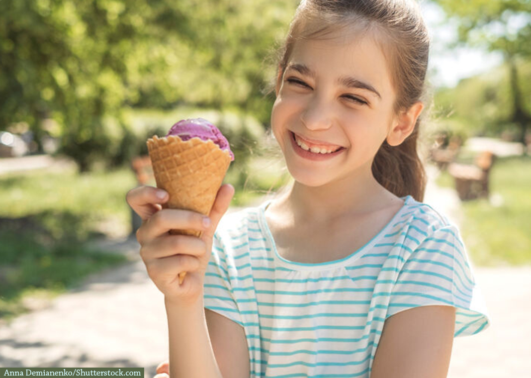 girl with ice cream cone - Anna Demianenko/Shutterstock.com