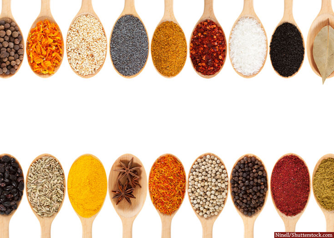 spices on spoons - Ninell/Shutterstock.com