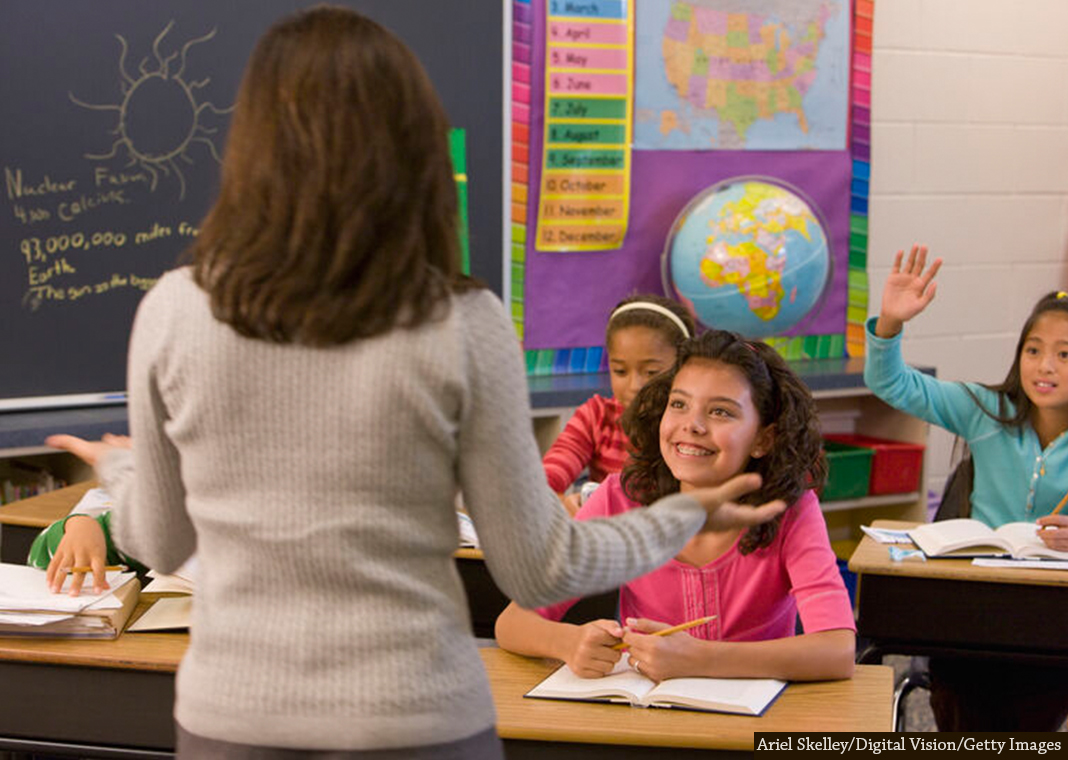 teacher in classroom - Ariel Skelley/Digital Vision/Getty Images