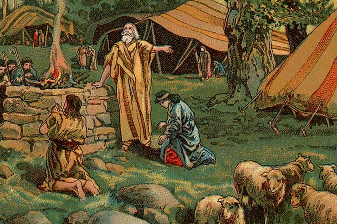 Call of Abraham - by the Providence Lithograph Company (http://thebiblerevival.com/clipart/1907/gen12.jpg) [Public domain], via Wikimedia Commons