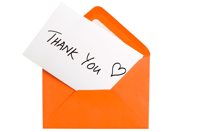 thank-you note