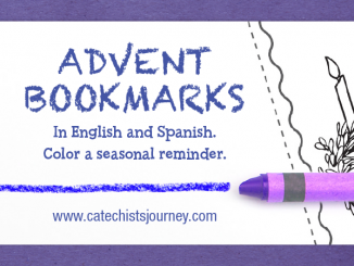 Advent bookmarks to color