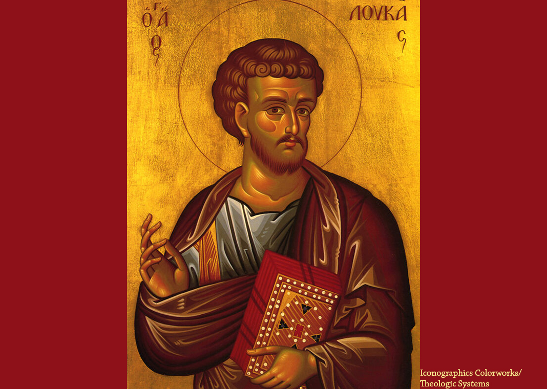 Saint Luke the Evangelist icon - Iconographics Colorworks/Theologic Systems