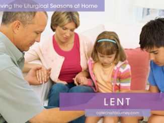 family praying together - Living the Liturgical Seasons at Home - Lent