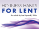 Holiness Habits for Lent by Joe Paprocki