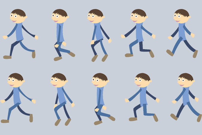 bodily movement - walking illustrations