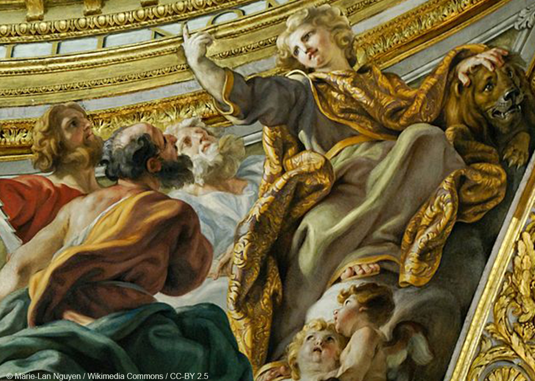 major prophets by il Baciccio - dome of the Gesu in Rome - © Marie-Lan Nguyen / Wikimedia Commons / CC-BY 2.5