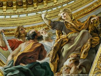 major prophets by il Baciccio - dome of the Gesu in Rome