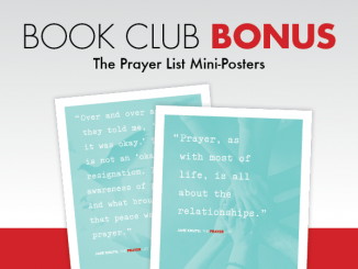 The Prayer List - mini-posters with quotes from Jane Knuth book