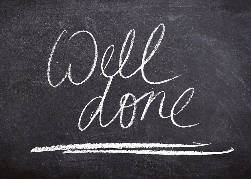 well done note on chalkboard - image by Gerd Altmann from Pixabay