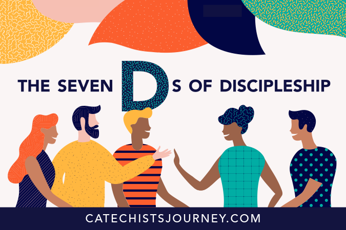 The Seven Ds of Discipleship - illustration of people talking