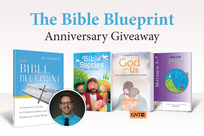 Bible Blueprint Anniversary Giveaway - book covers of Bible-themed books