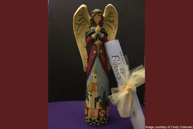 Advent Angel - image courtesy of Cindy Coleman