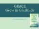 GRACE: Grow in gratitude - text on green background next to cover of "Braving the Thin Places"