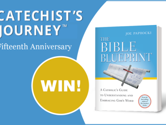 The Bible Blueprint giveaway in honor of Catechist's Journey anniversary