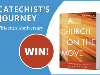A Church on the Move giveaway in honor of Catechist's Journey anniversary