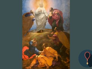 Transfiguration of the Lord - sedmak/iStock/Getty Images - rosary icon by bortonia/DigitalVision/Getty Images