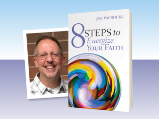 8 Steps to Energize Your Faith - book cover next to photo of author Joe Paprocki
