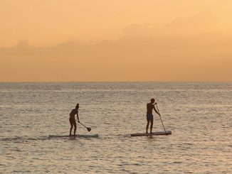 stand-up paddle boarding - photo by Tiana on Pexels