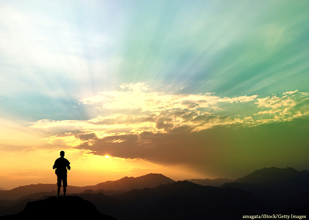 man at sunrise - amagata/iStock/Getty Images