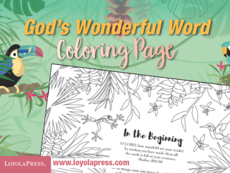 God's Wonderful Word Coloring Page