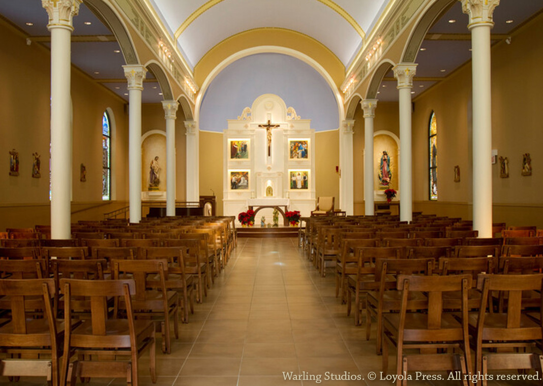 church interior - Warling Studios. © Loyola Press. All rights reserved.