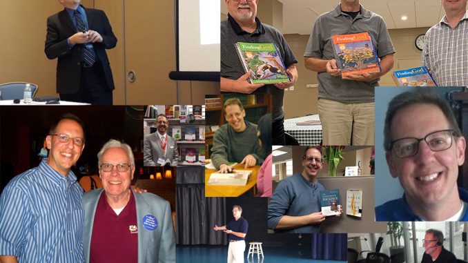 collage of Joe Paprocki photos through the years of Catechist's Journey blogging